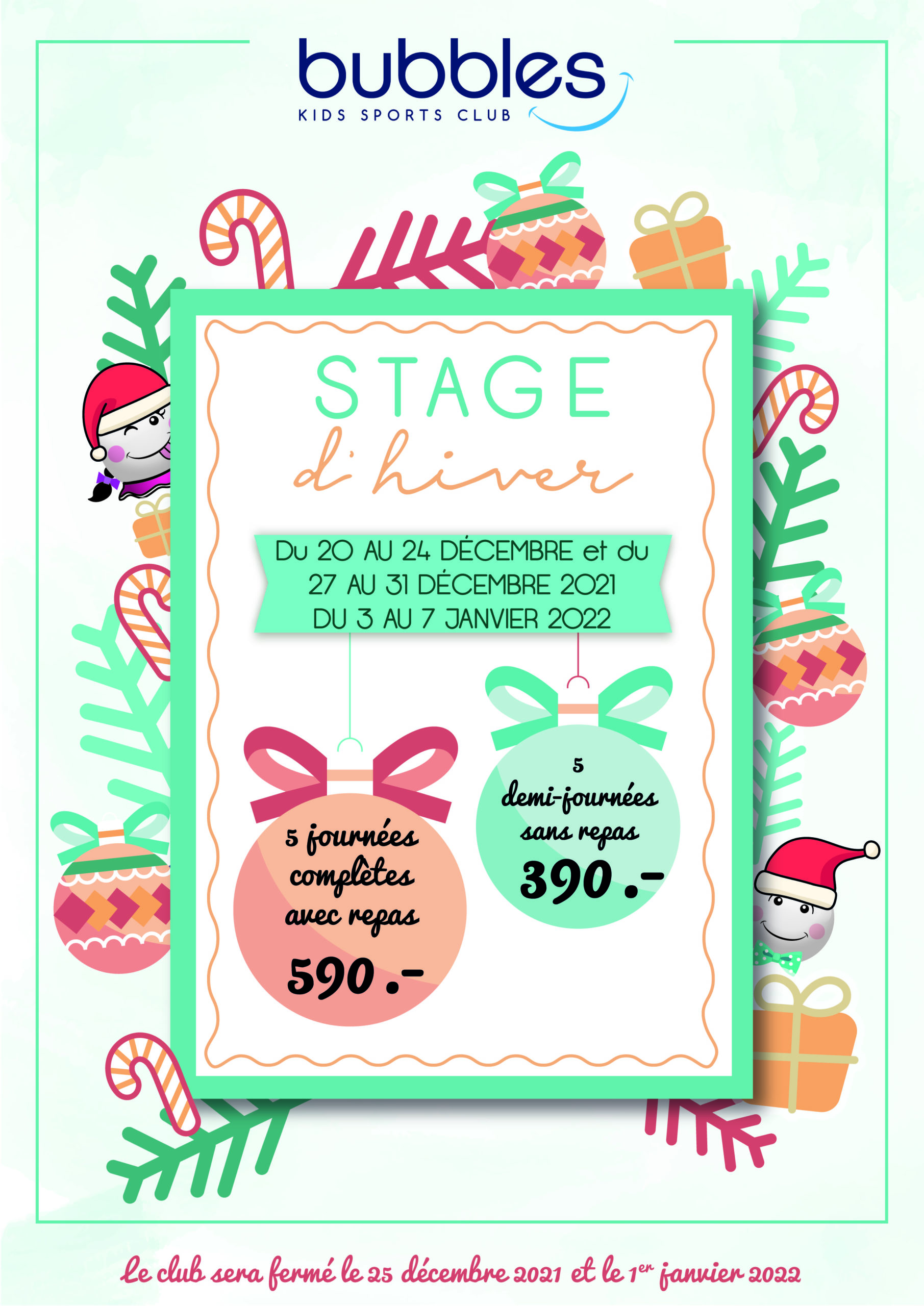 Affiche Stage d'hiver