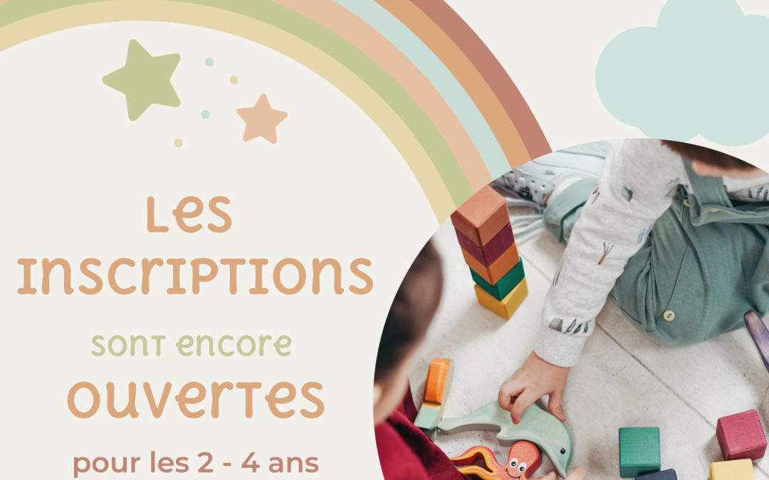 Bubbles Crèches – Inscriptions pour la rentrée